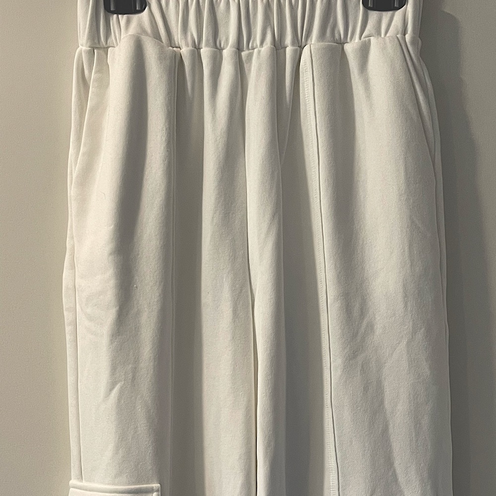 Michael Costello x Revolve white jogger sweatpant